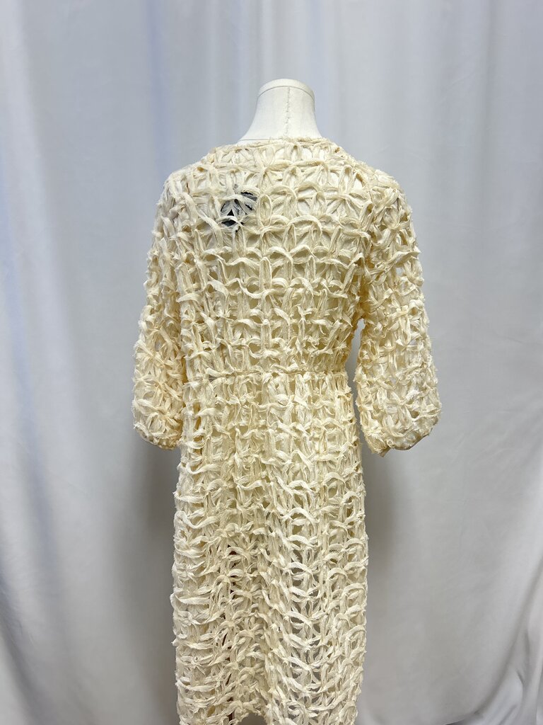 Maeve Ivory Woven Open Jacket
