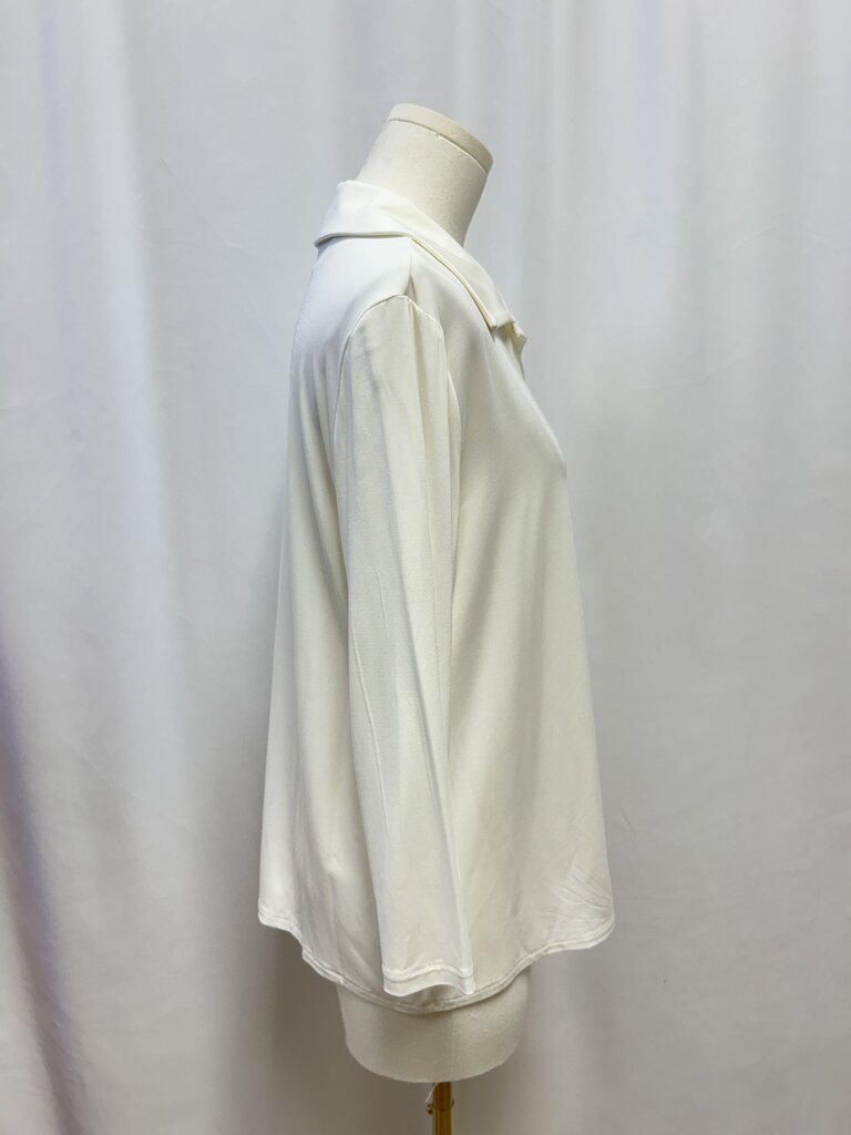 Elie Tahari White Button Up Top