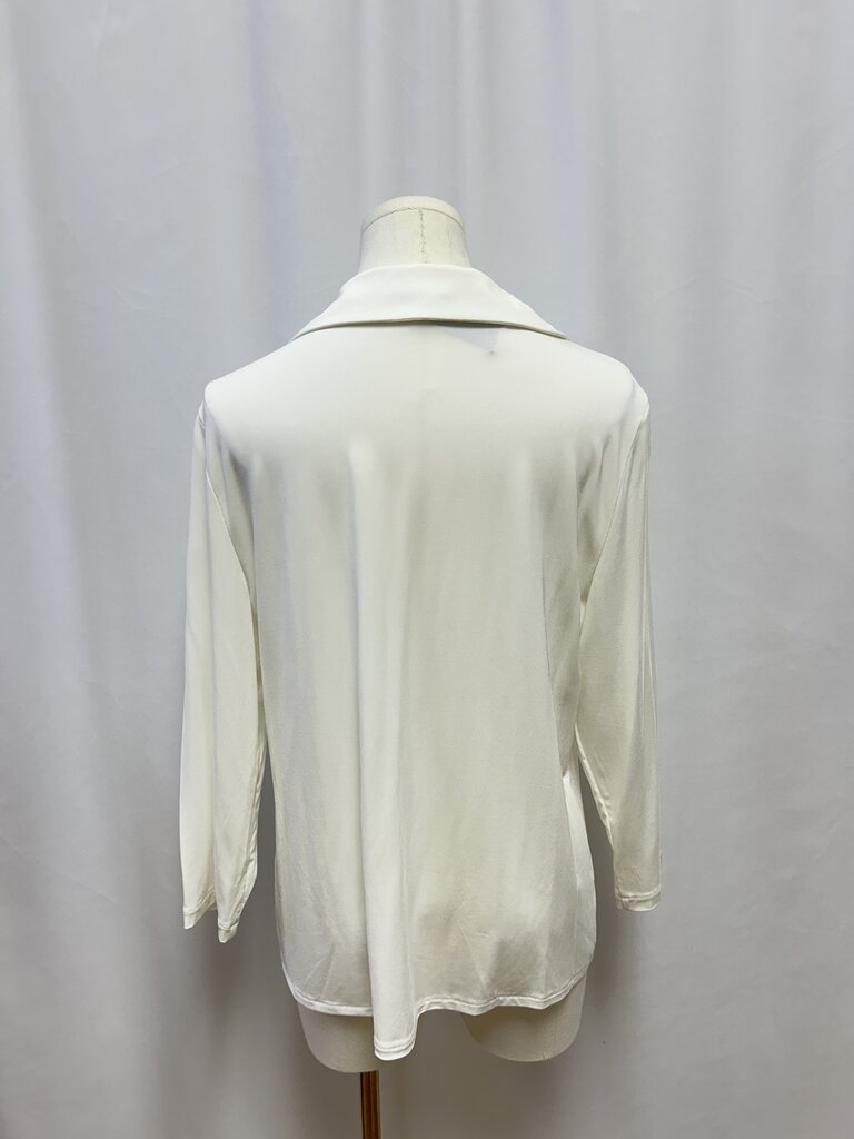 Elie Tahari White Button Up Top