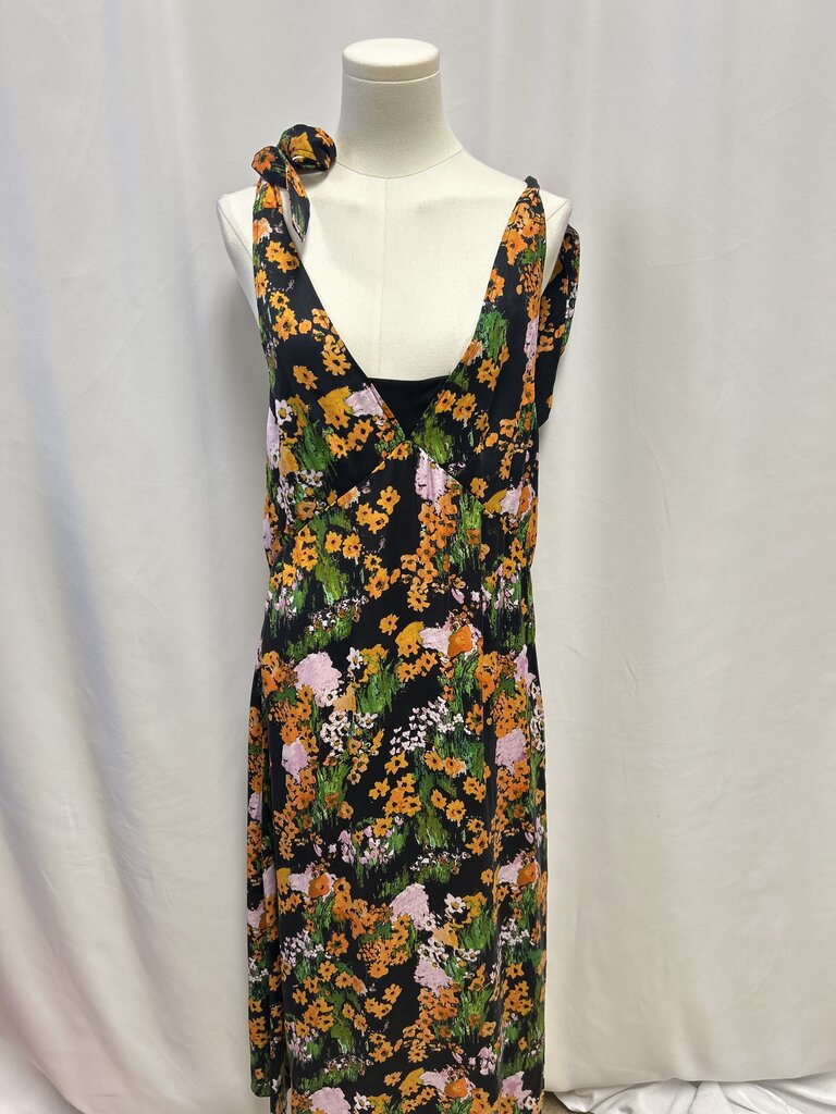 Stine Goya Black Floral Maxi Dress
