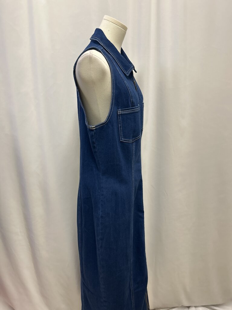 Pilcor Denim Zip Up Dress NWT