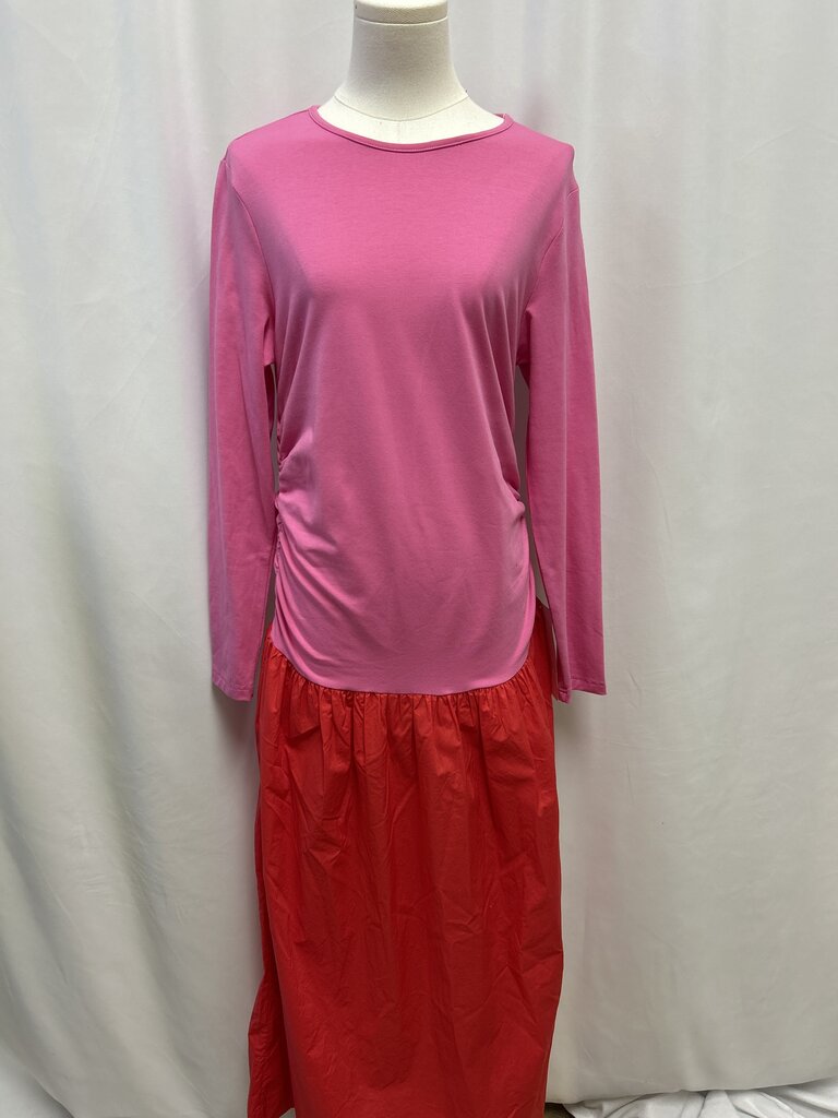 Never Fully Dressed Pink and Red Maxi Dress NWT