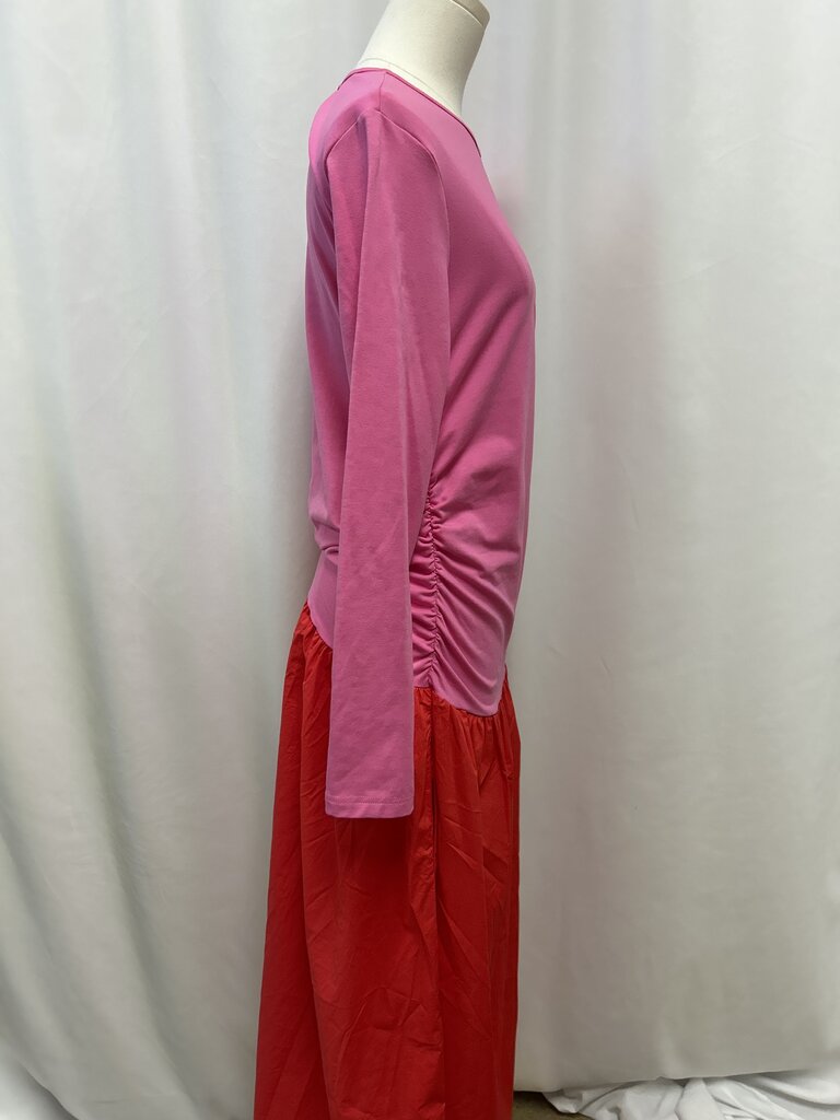 Never Fully Dressed Pink and Red Maxi Dress NWT