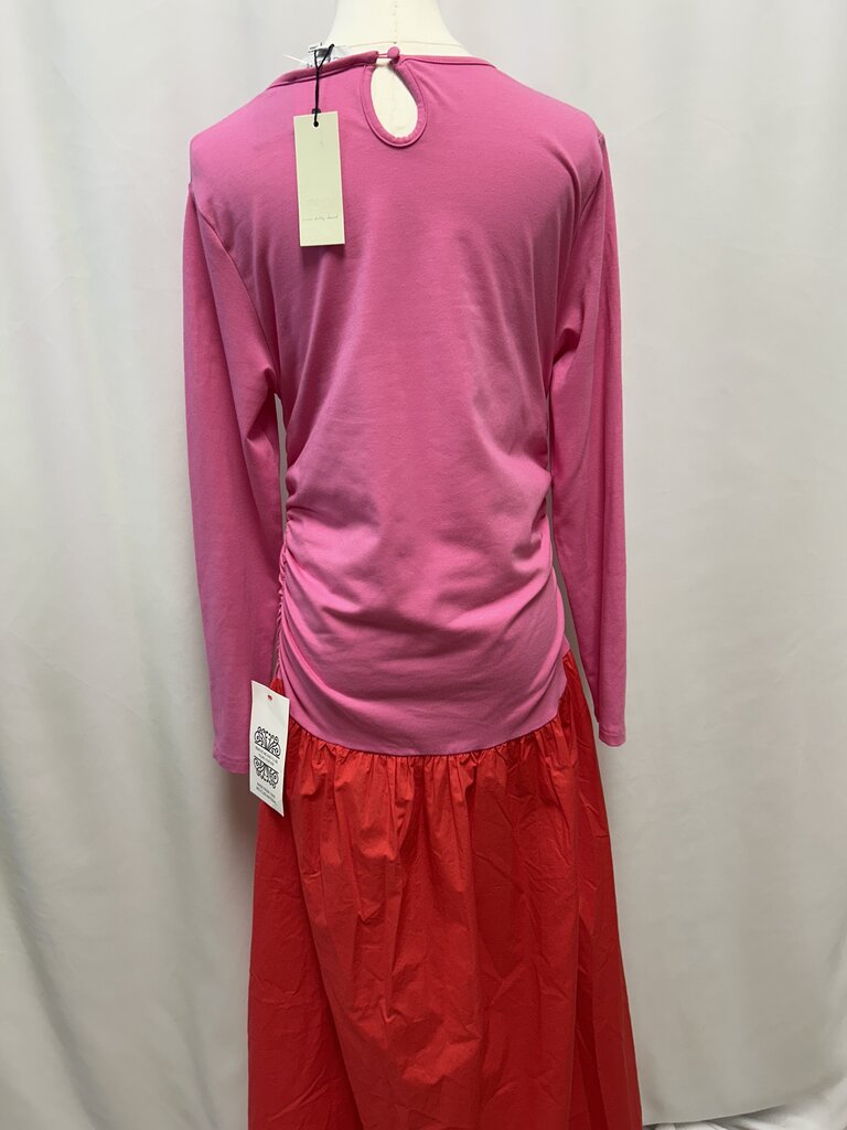 Never Fully Dressed Pink and Red Maxi Dress NWT