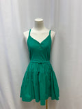 Nation Ltd Green Tiered Mini Dress