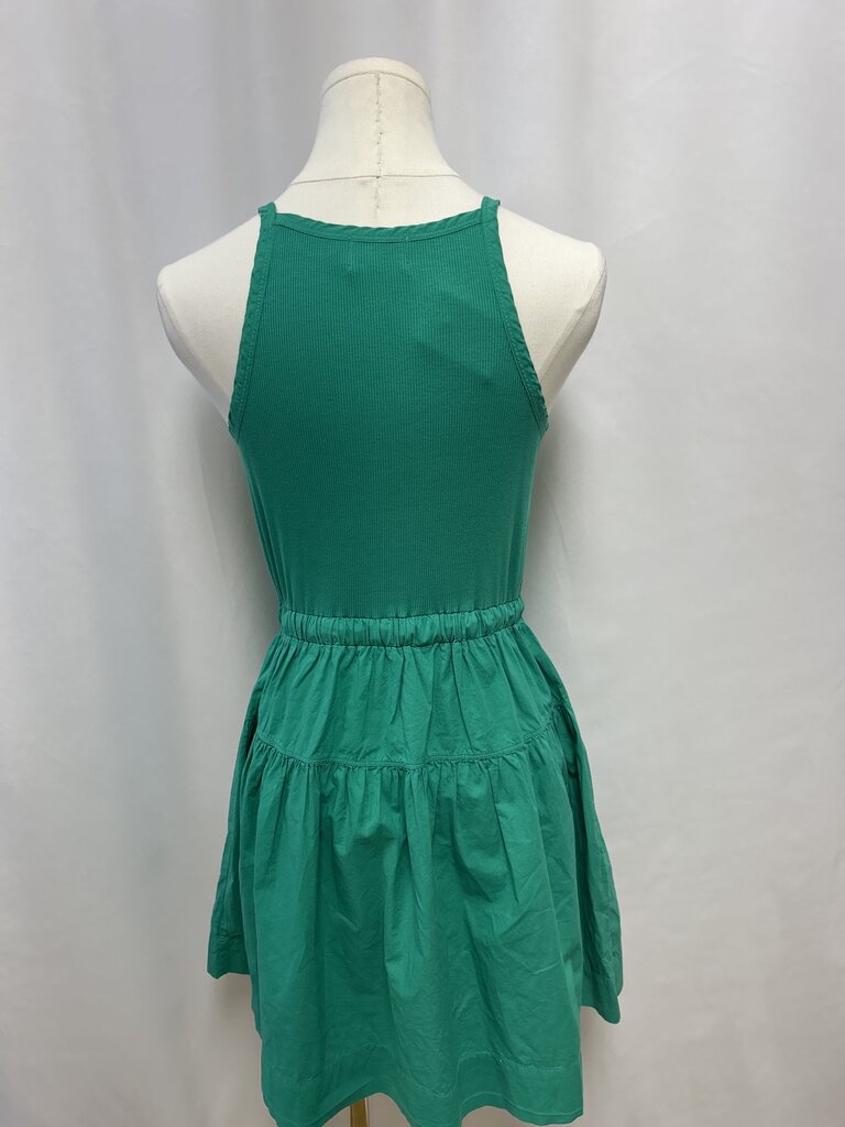 Nation Ltd Green Tiered Mini Dress
