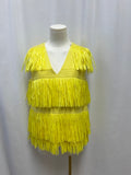 MSGM Yellow Fringe Top