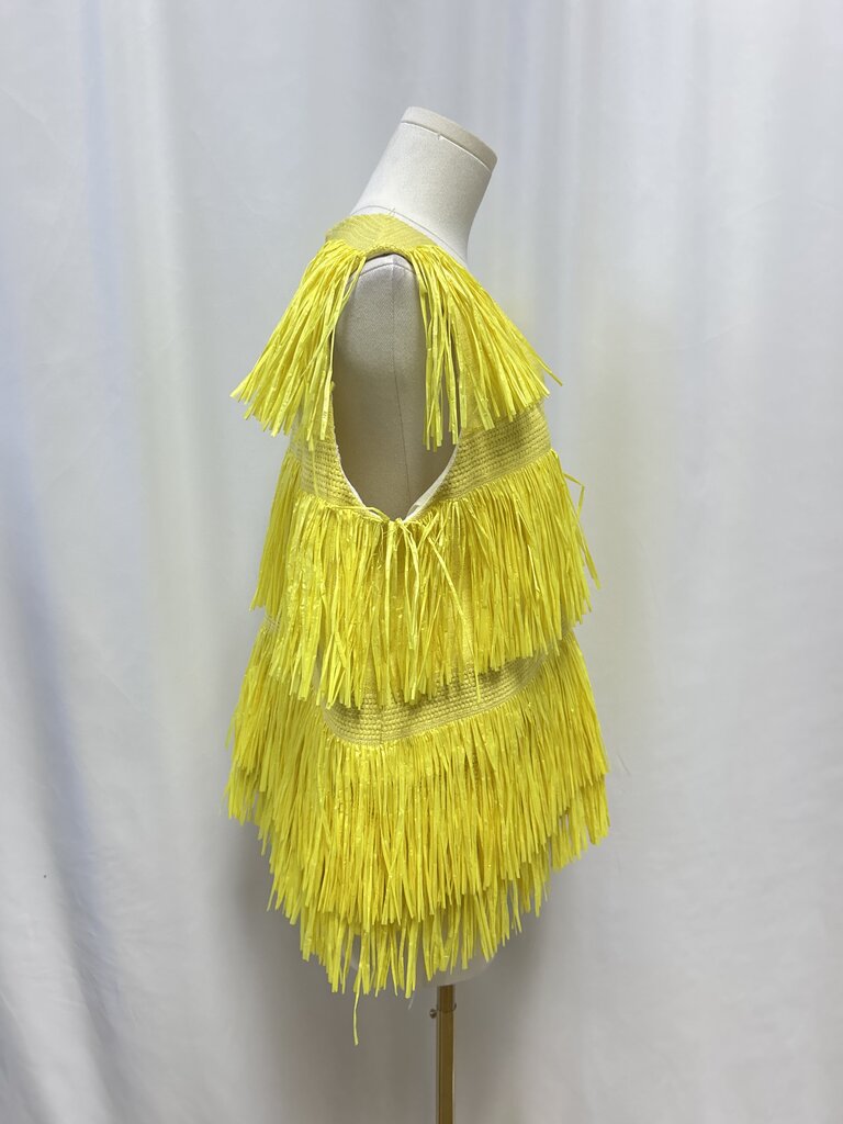 MSGM Yellow Fringe Top
