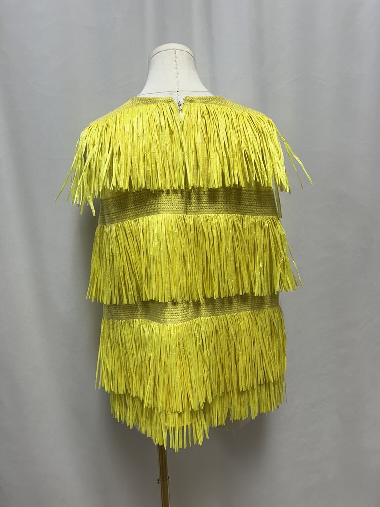 MSGM Yellow Fringe Top