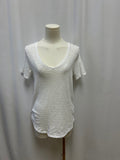 ATM White V-Neck Top