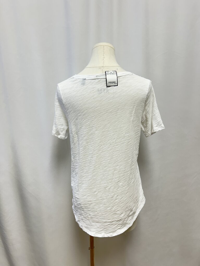 ATM White V-Neck Top
