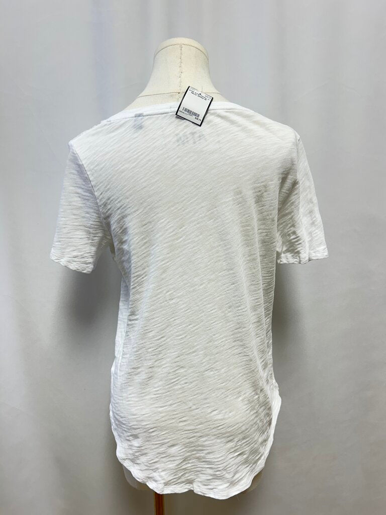 ATM White V-Neck