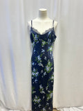 Veronica Beard Blue Floral Slip Dress
