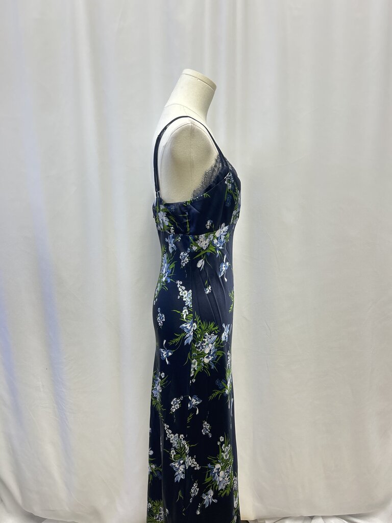 Veronica Beard Blue Floral Slip Dress