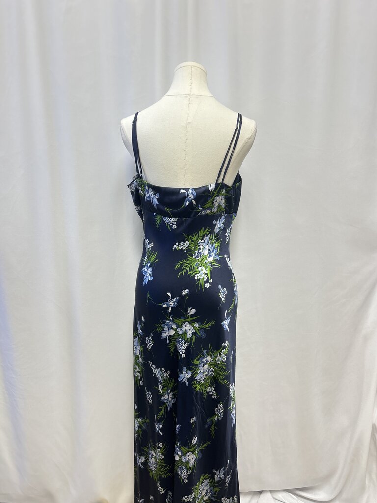 Veronica Beard Blue Floral Slip Dress