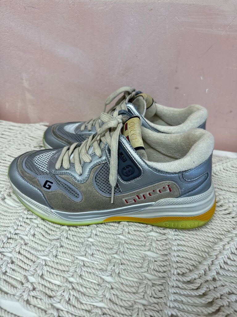 Gucci Leather Printed Sneaker w/Box