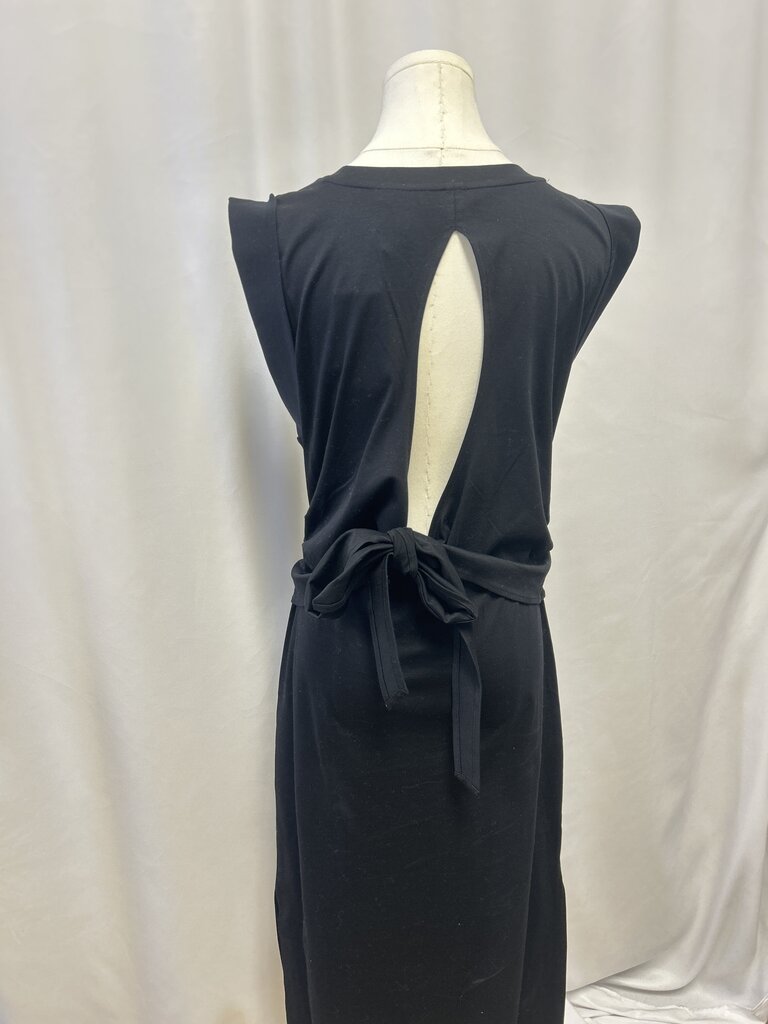 Vince Black Open Back Maxi Dress NWT