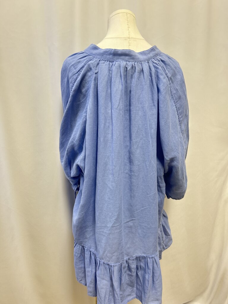 Boteh Cornflower Linen Dress