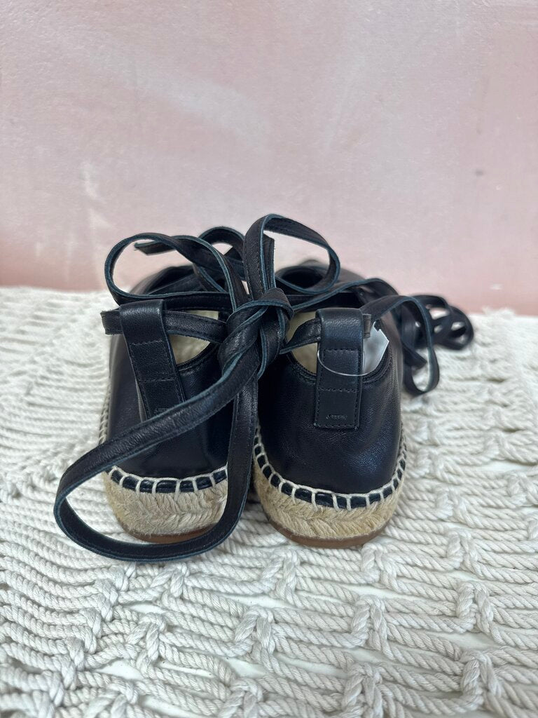 Celine Black Pointy Toe Espadrille w/Box