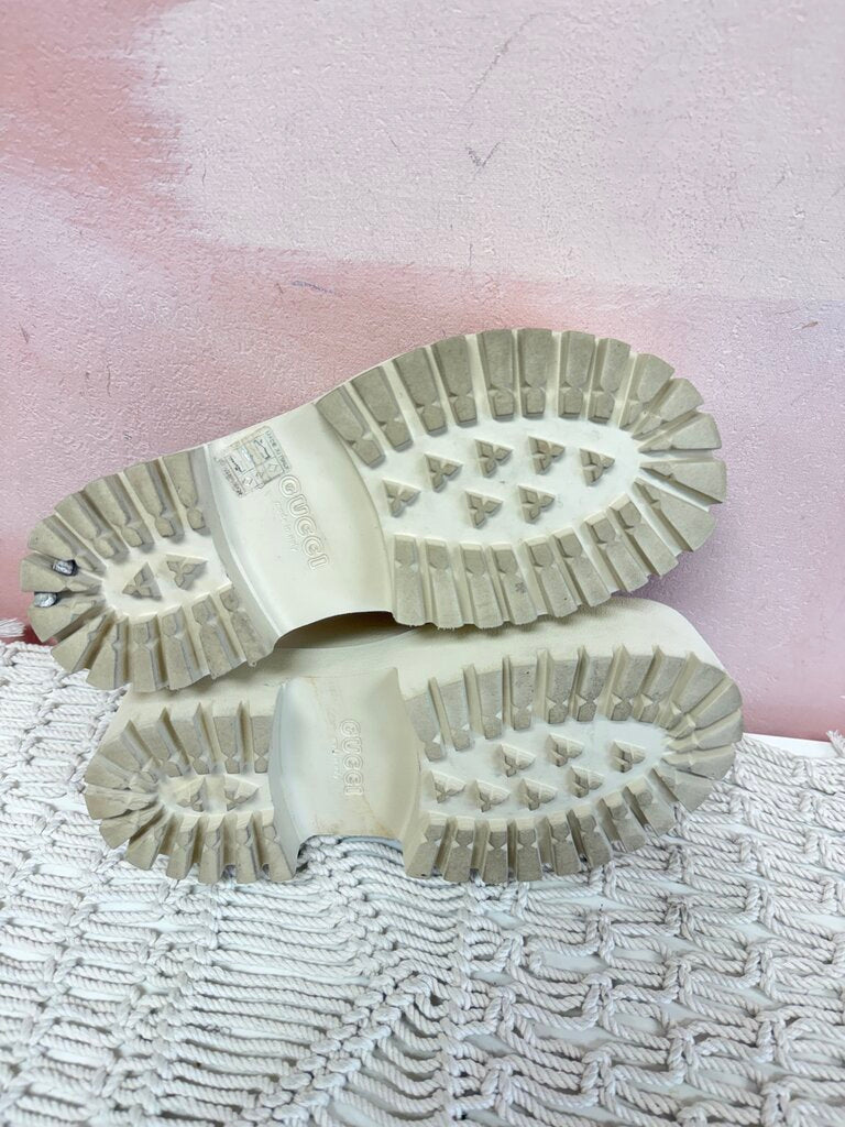 Gucci Beige Rubber Clog