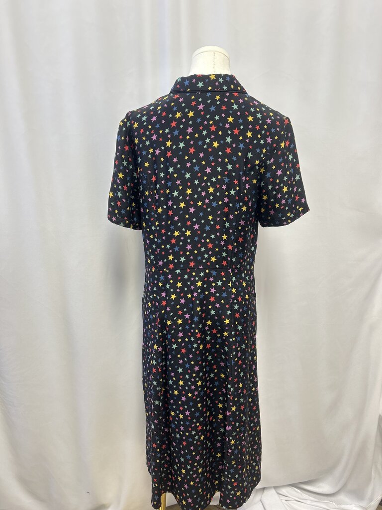 HVN Black Stars Button Up Dress
