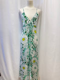 Poupette St Barth Green Floral Sundress NWT