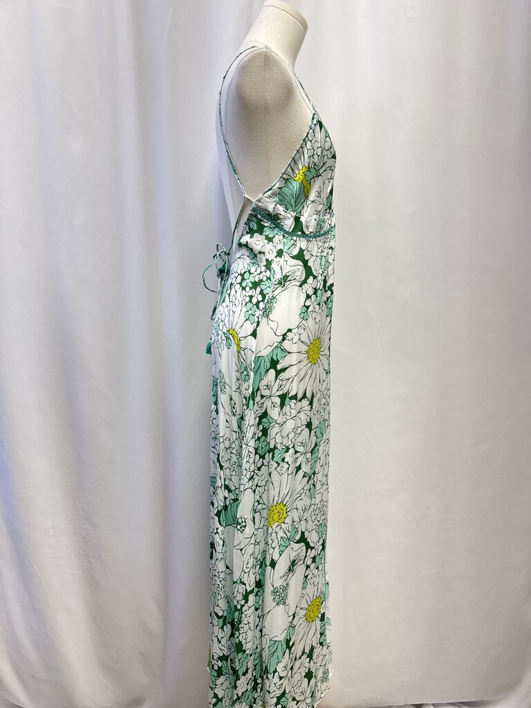 Poupette St Barth Green Floral Sundress NWT