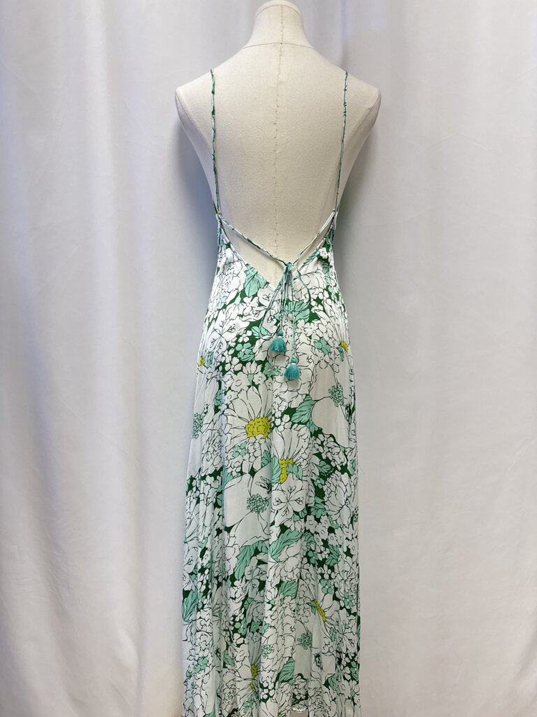 Poupette St Barth Green Floral Sundress NWT