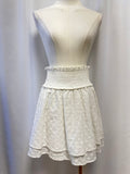 Rails White Embroidered Mini Skirt