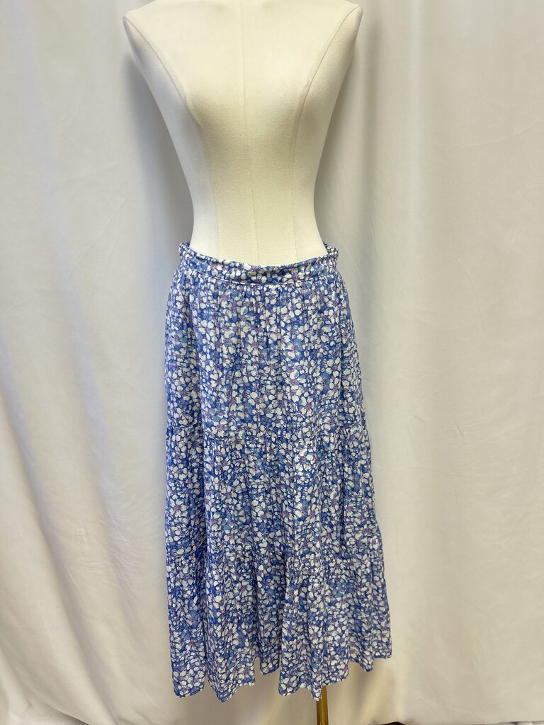Xirena Blue Floral Maxi Skirt