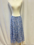 Xirena Blue Floral Maxi Skirt
