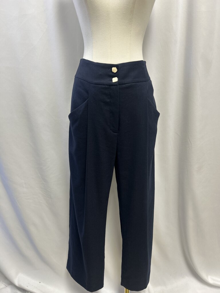 Veronica Beard Blue Pleated Trouser