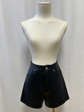 Blank NYC Black Faux Leather Shorts