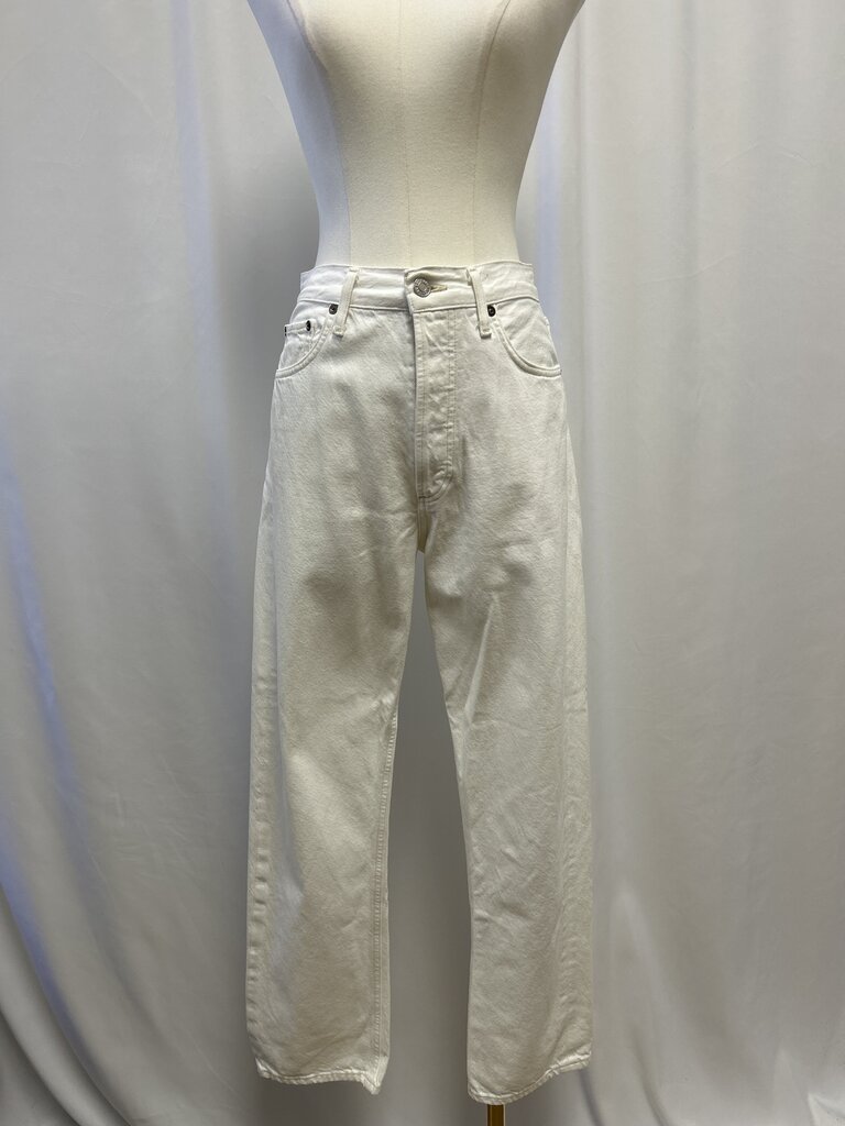 AGOLDE White Straight Leg Jean