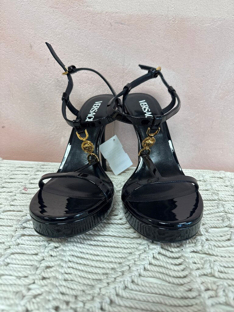 Versace Black Patent Medusa 95 Heel w/Box
