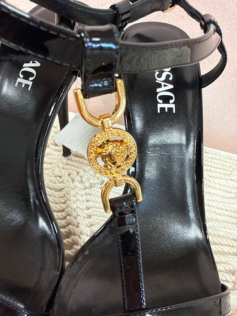 Versace Black Patent Medusa 95 Heel w/Box
