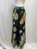 Alemais Black Ginger Jar Silk Pant