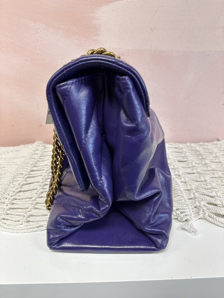 Kurt Geiger Purple Kensington Quilted Shoulder Bag