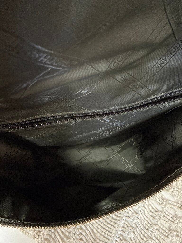 Longchamp Olive Leather Backpack W/ Dustbag