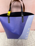 Marni Purple Block Tribeca Shopper Tote W/ Dustbag