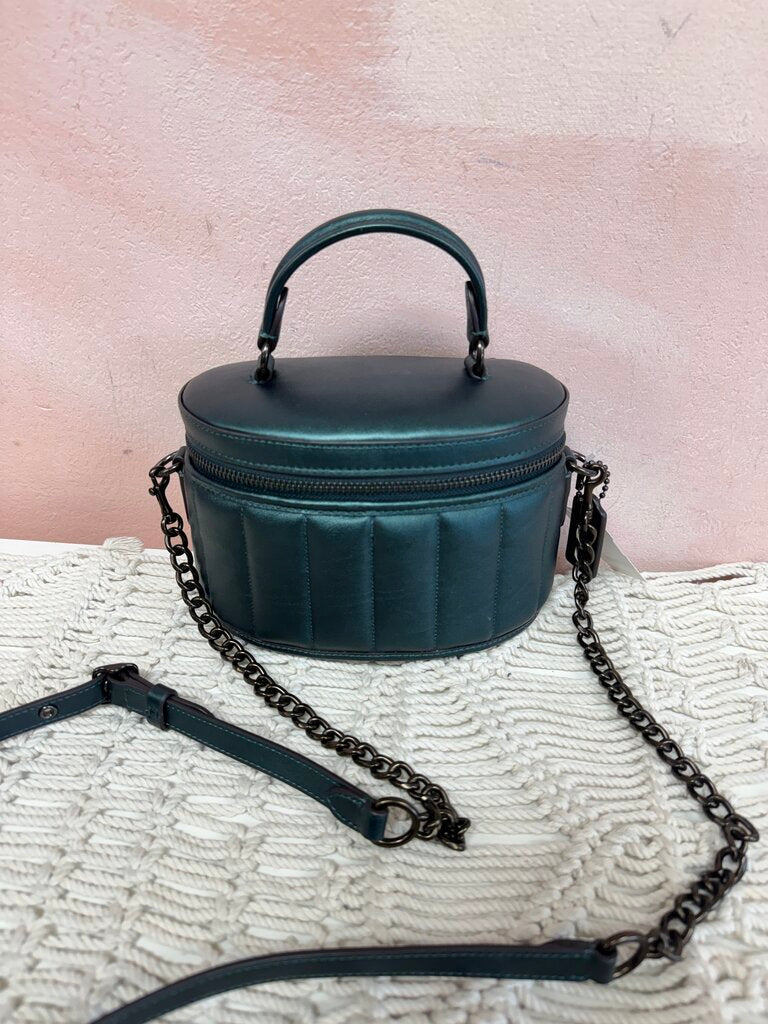 Coach Green Quilted Trail Bag