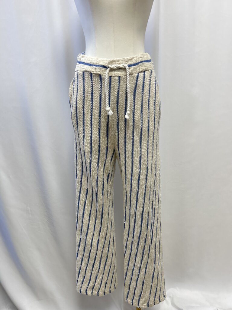 Vintage Havana Blue Striped Terry Pant