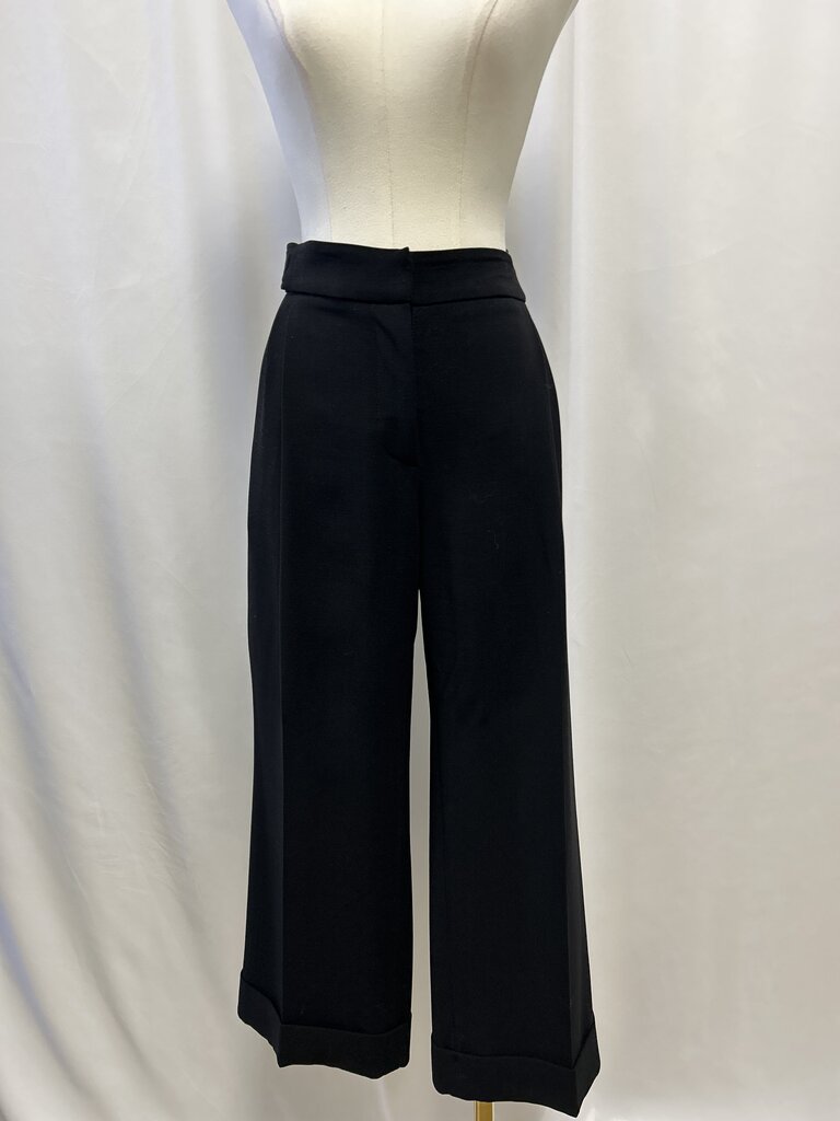 Max Mara Black Cuffed Trouser