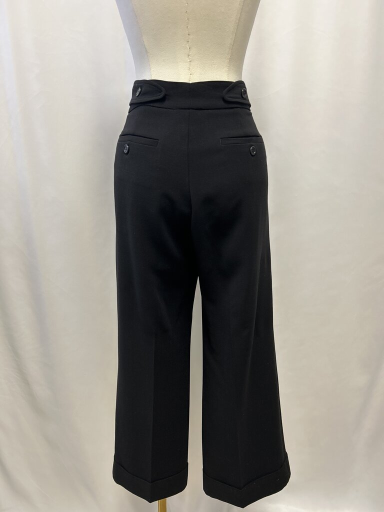 Max Mara Black Cuffed Trouser