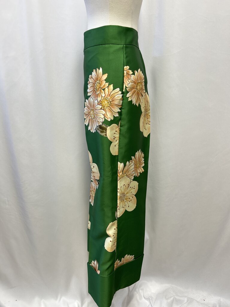 Alemais Green Floral Cuffed Pant NWT