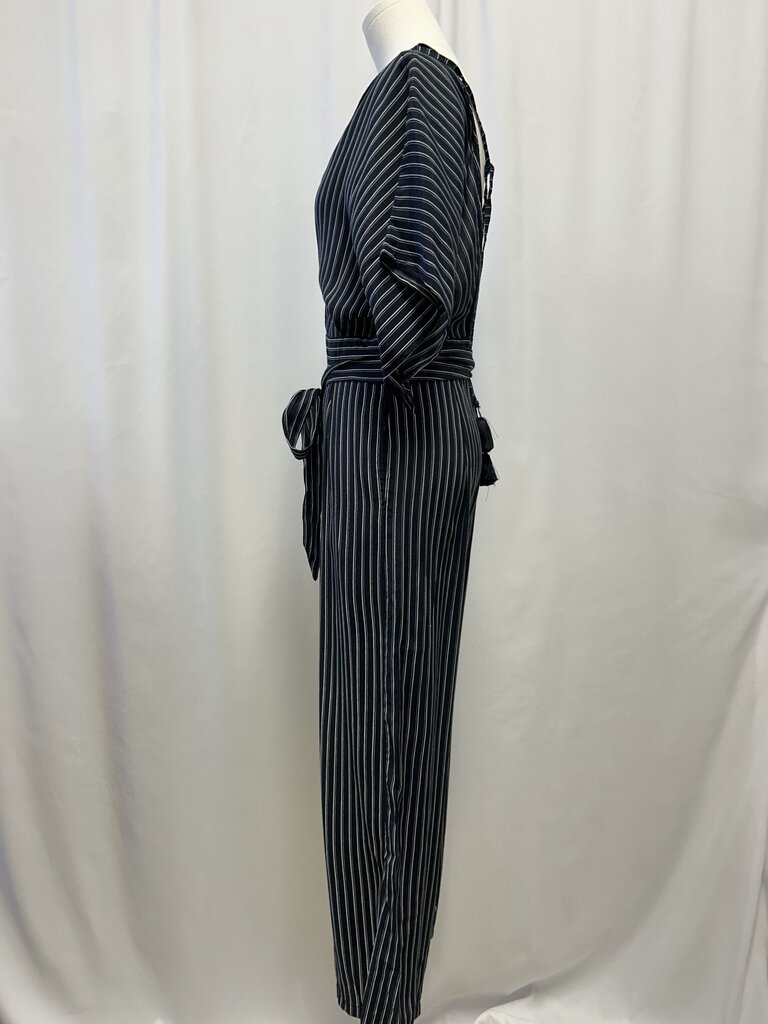 Faithful the Brank Black Striped Jumpsuit