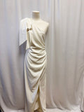 Monique Lhuillier White One Shoulder Dress NWT