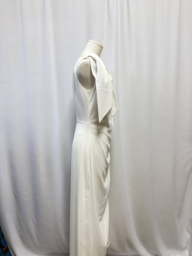 Monique Lhuillier White One Shoulder Dress NWT