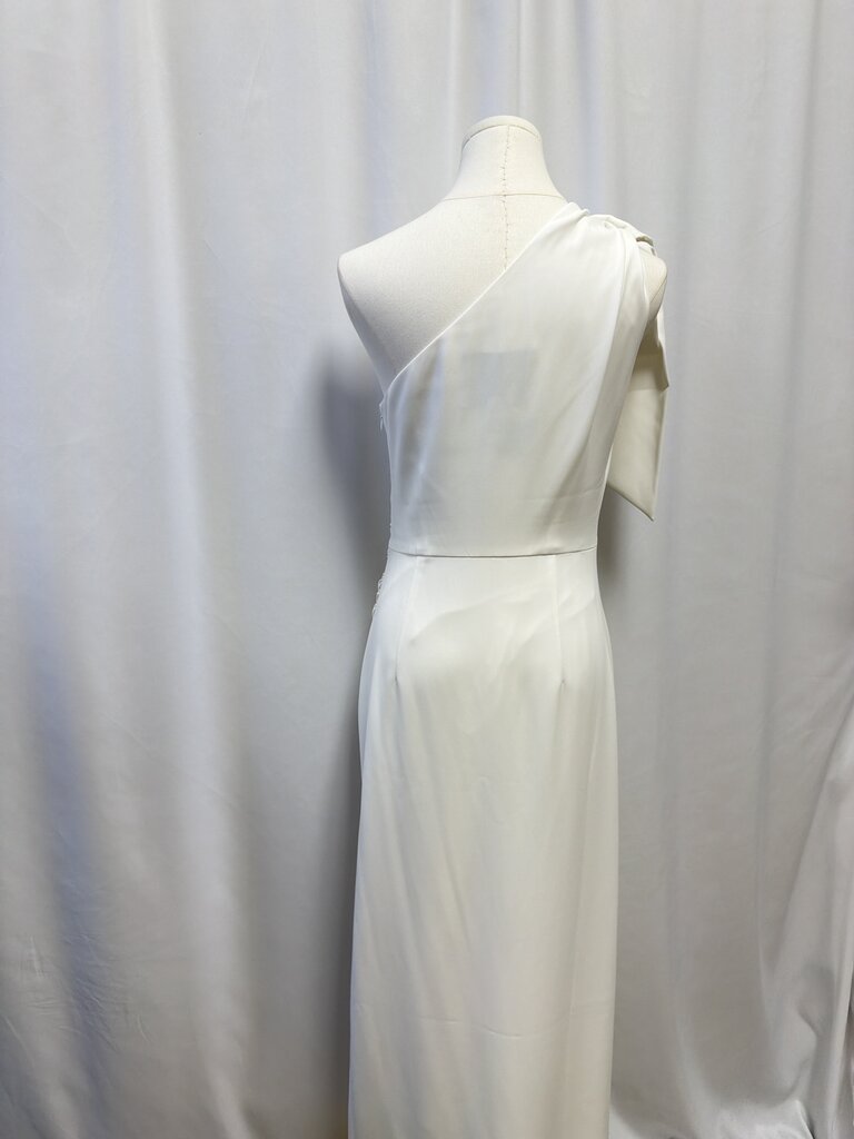 Monique Lhuillier White One Shoulder Dress NWT