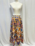 Farm Rio Multi Print Boho Maxi Skirt